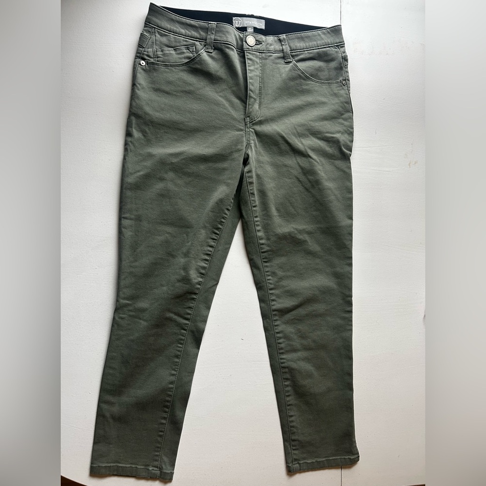 Wit & Wisdom Olive Straight Leg Pants